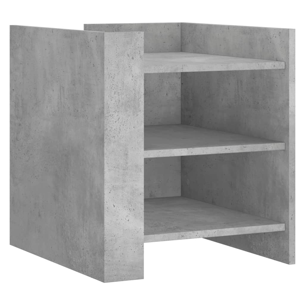 Nattbord betonggrå 45x50x50 cm konstruert tre