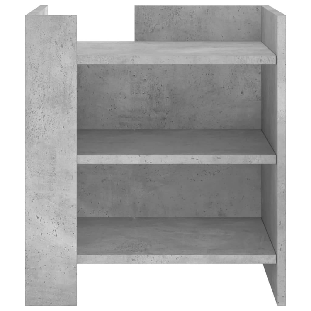 Nattbord betonggrå 45x50x50 cm konstruert tre