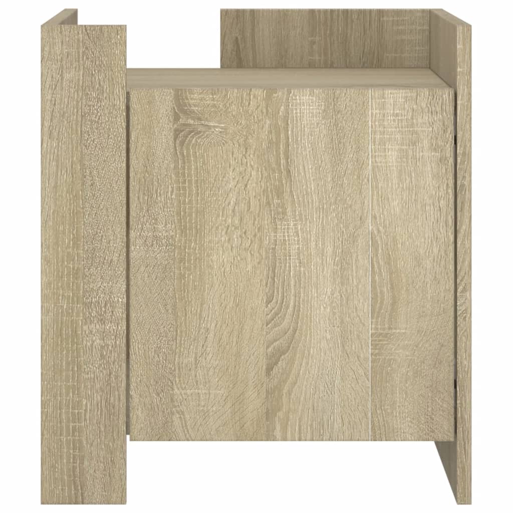 Nattbord sonoma eik 45x50x50 cm konstruert tre