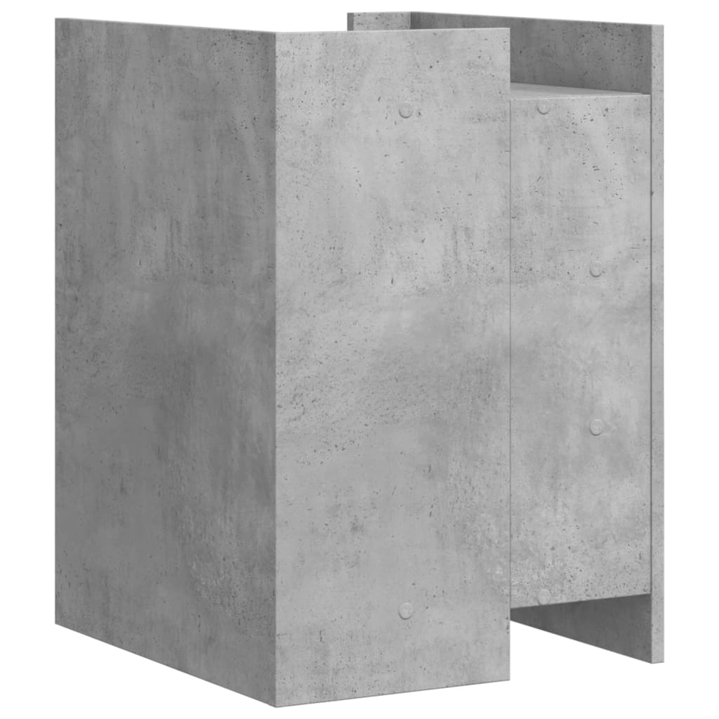 Nattbord betonggrå 45x50x65 cm konstruert tre