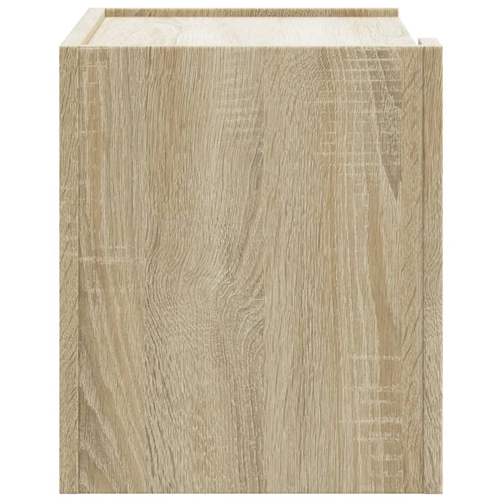 Veggmontert nattbord sonoma eik 45x30x35 cm