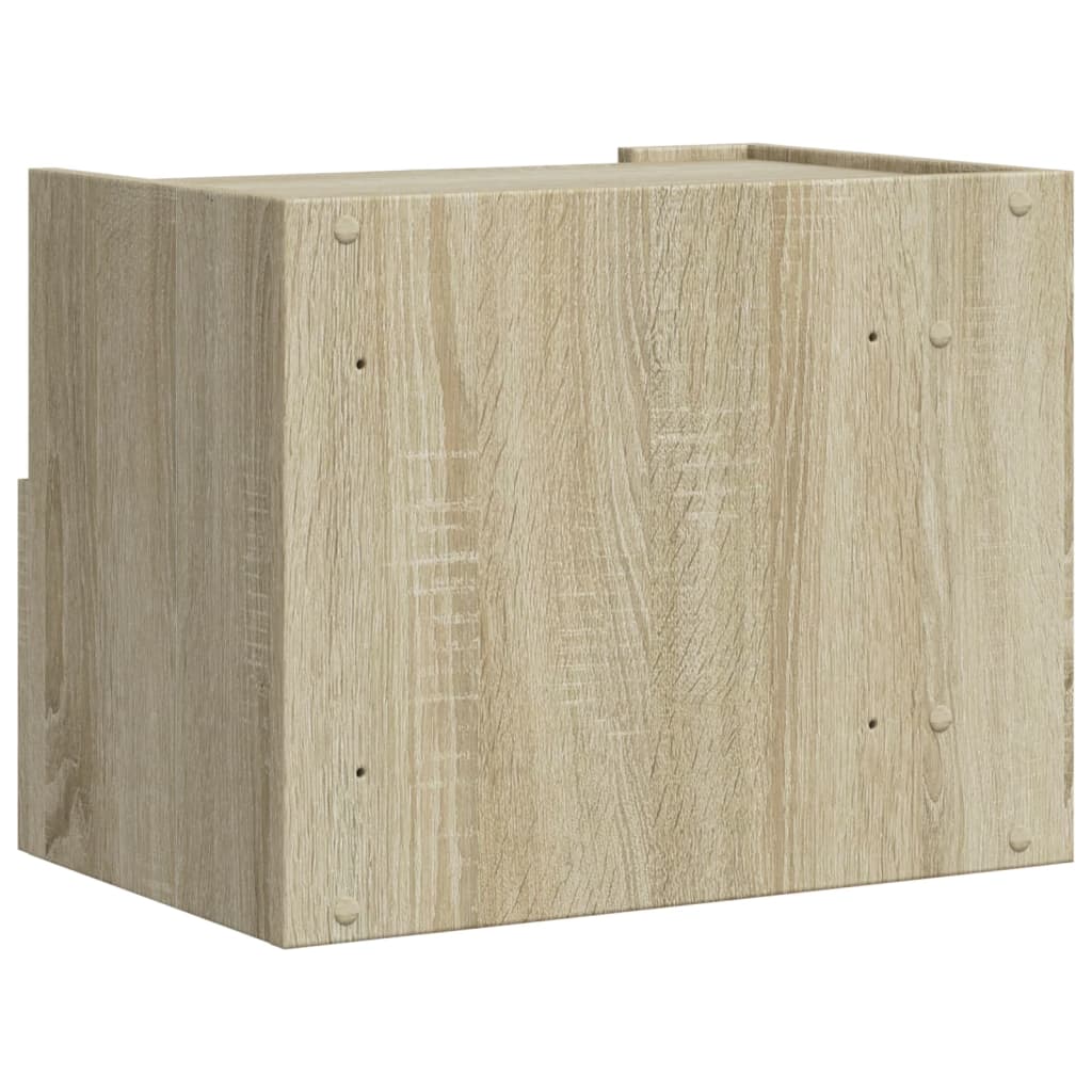 Veggmontert nattbord sonoma eik 45x30x35 cm