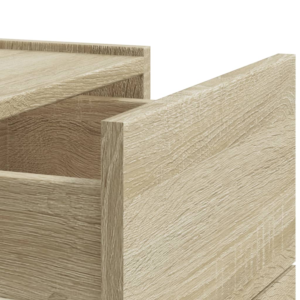 Veggmontert nattbord sonoma eik 45x30x35 cm