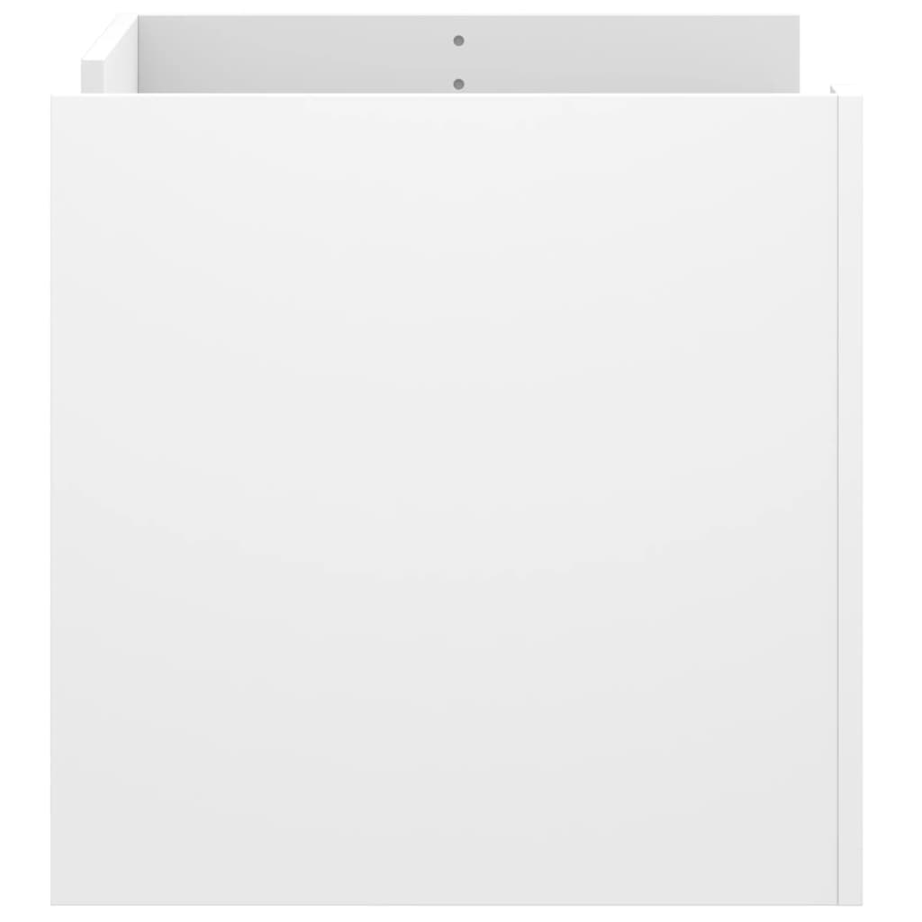 Salongbord hvit 80x50x50 cm konstruert tre