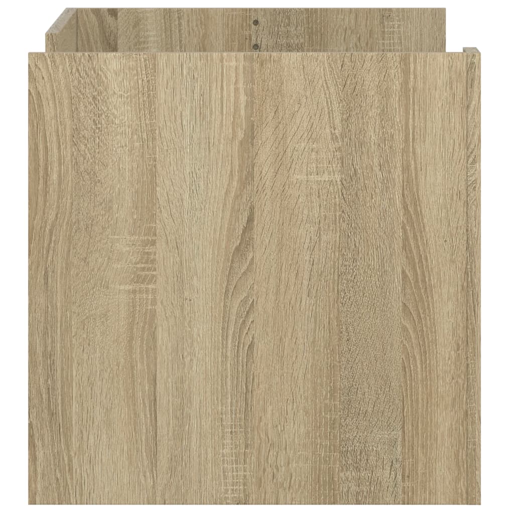 Salongbord sonoma eik 80x50x50 cm konstruert tre