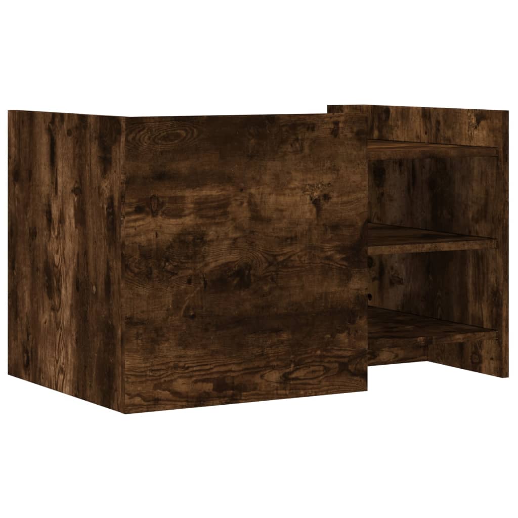 Salongbord røkt eik 80x50x50 cm konstruert tre