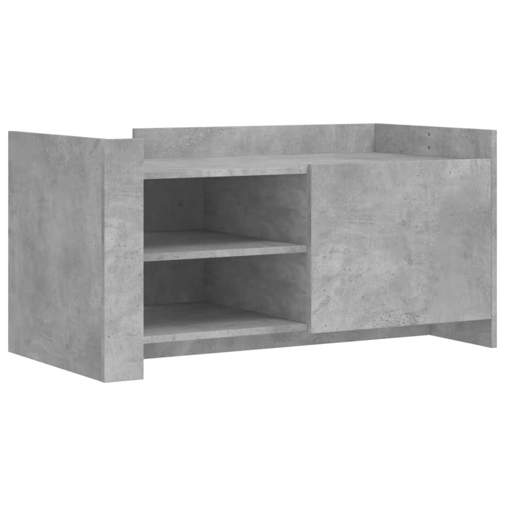 Salongbord betonggrå 100x50x50 cm konstruert tre