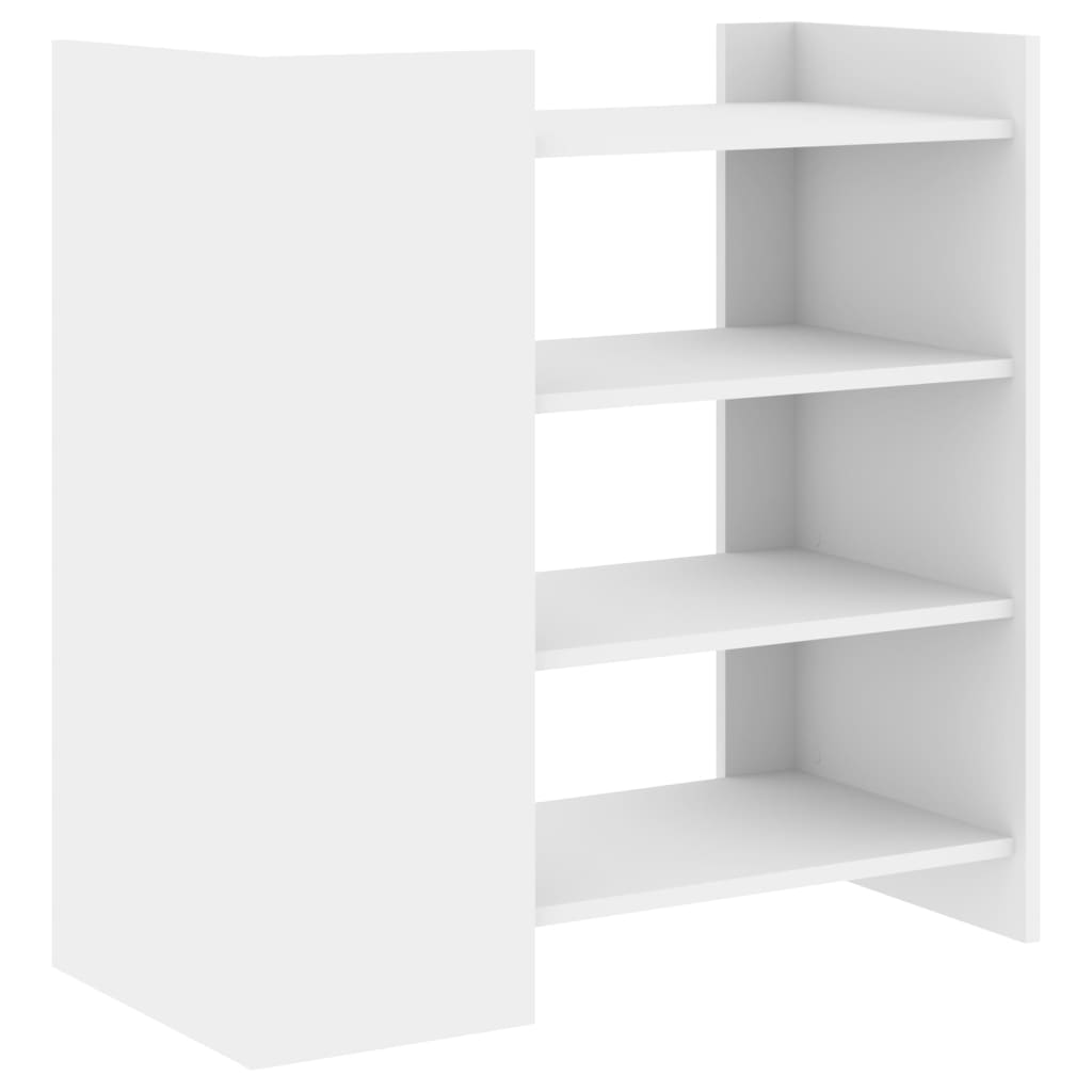 Skjenk hvit 73,5x35x75 cm konstruert tre