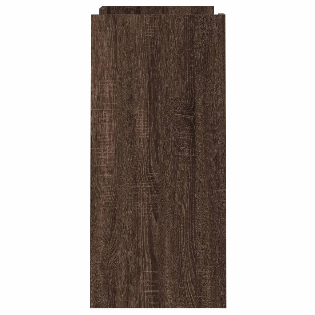 Skjenk brun eik 73,5x35x75 cm konstruert tre