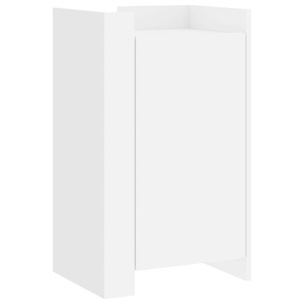 Skjenk hvit 45x35x75 cm konstruert tre