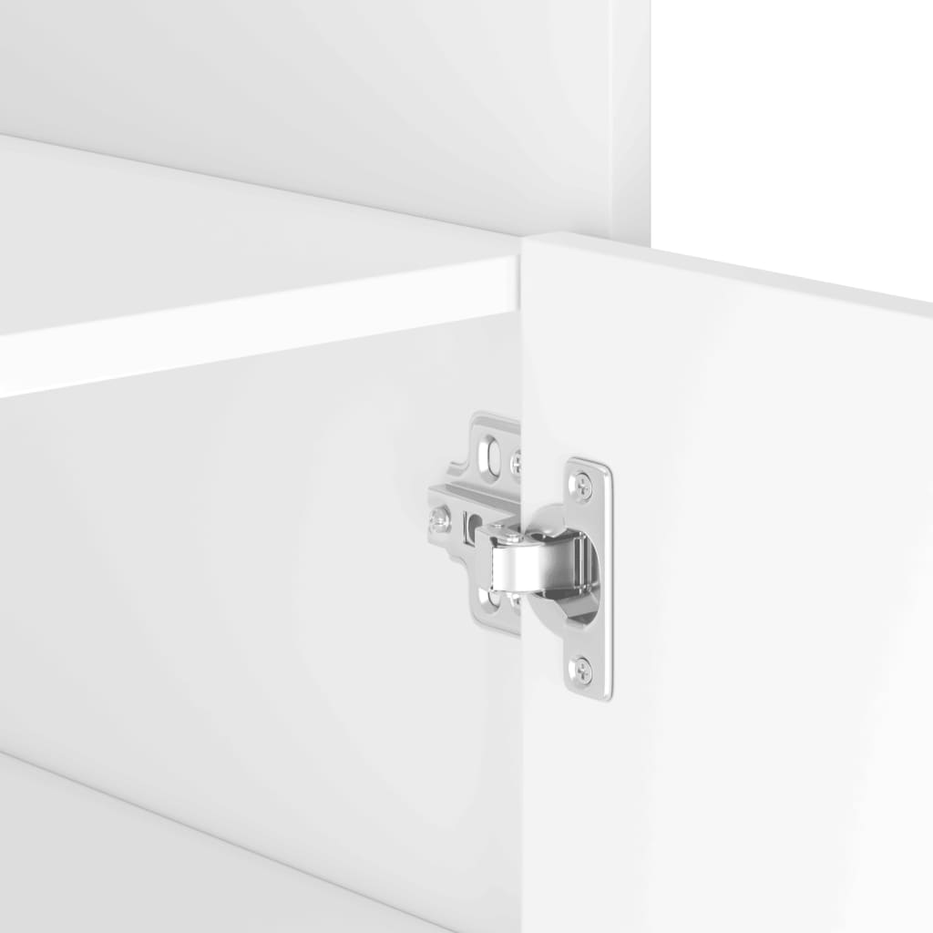Skjenk hvit 45x35x75 cm konstruert tre
