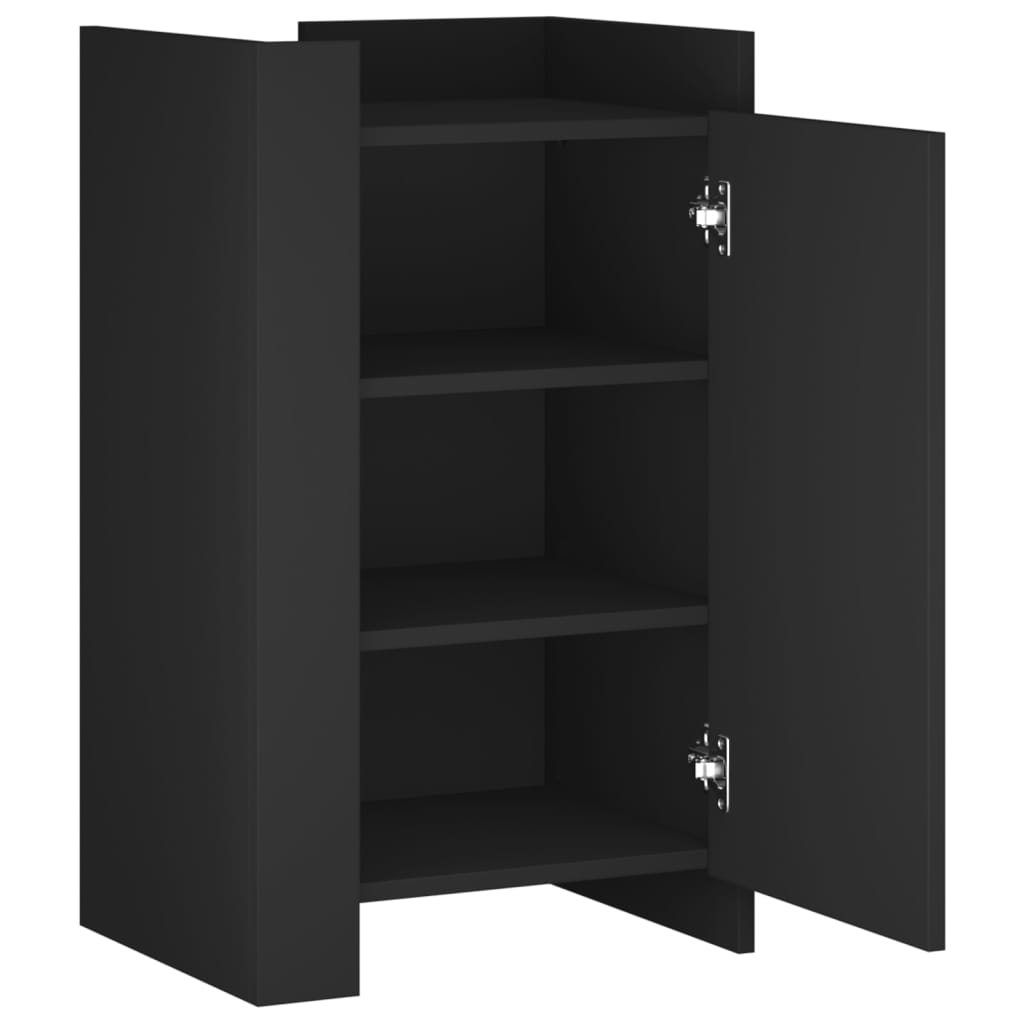 Skjenk svart 45x35x75 cm konstruert tre
