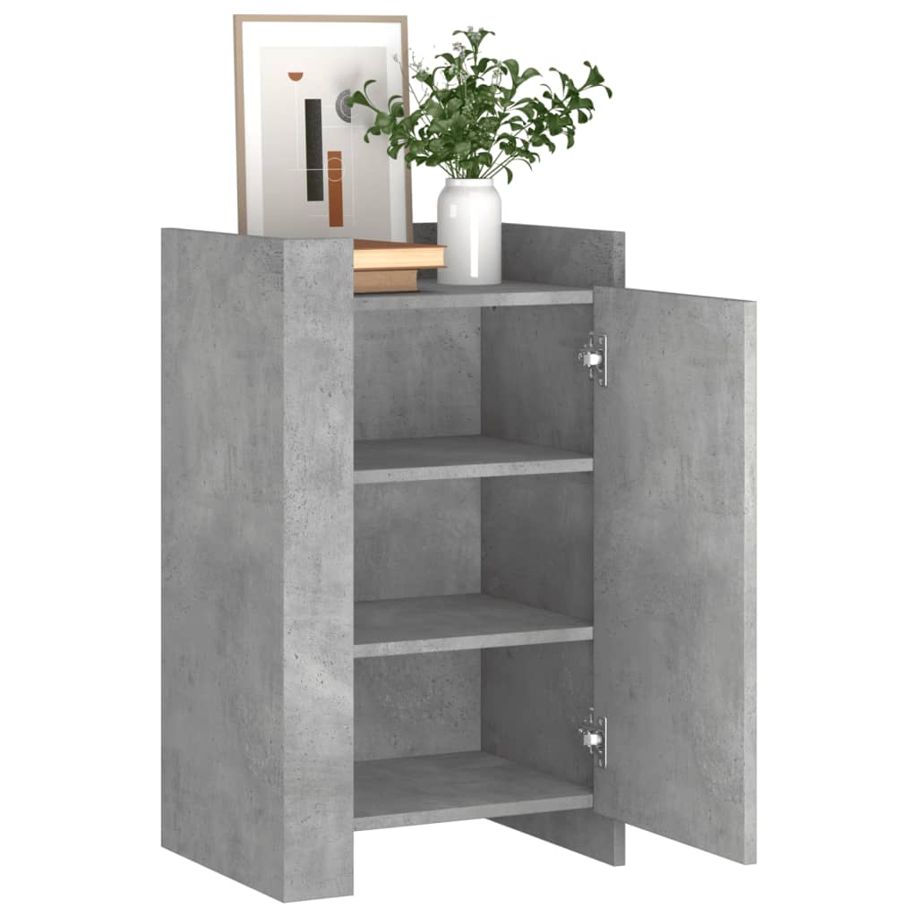 Skjenk betonggrå 45x35x75 cm konstruert tre
