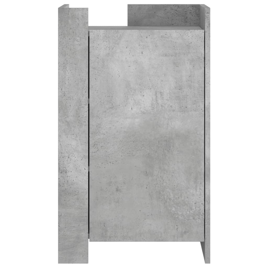 Skjenk betonggrå 45x35x75 cm konstruert tre