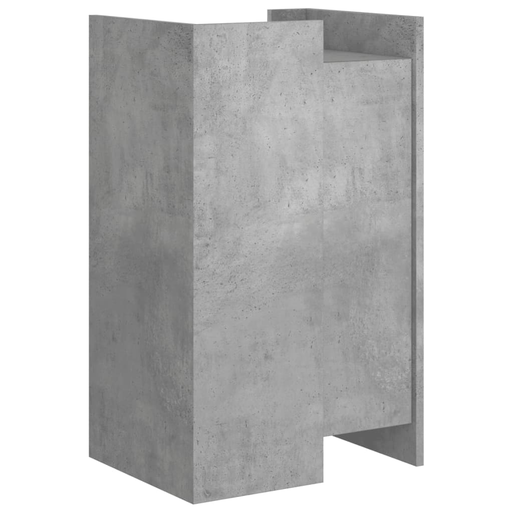Skjenk betonggrå 45x35x75 cm konstruert tre