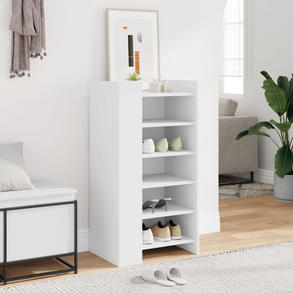 Skoskap hvit 52x37,5x100 cm konstruert tre