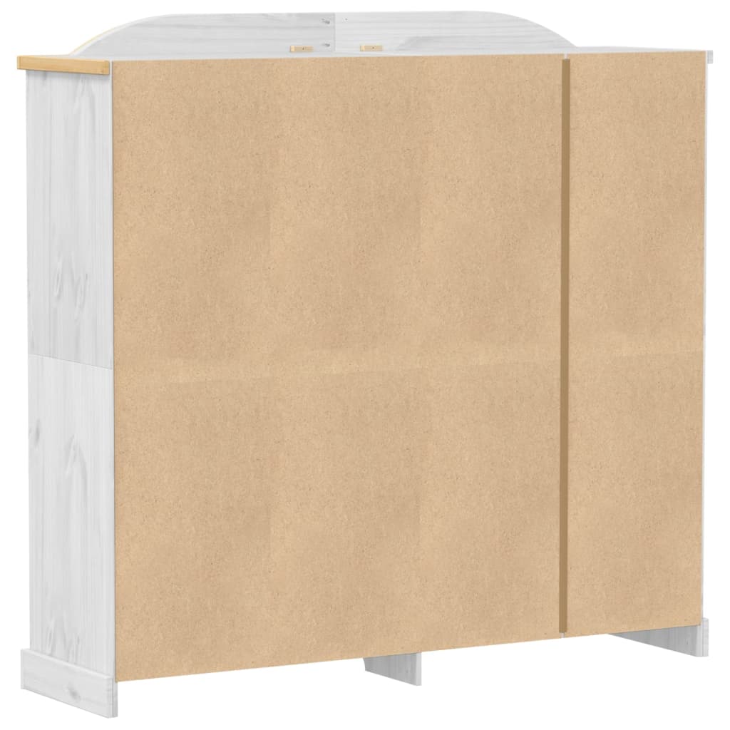 Garderobe Corona hvit 194x52x186 cm heltre furu