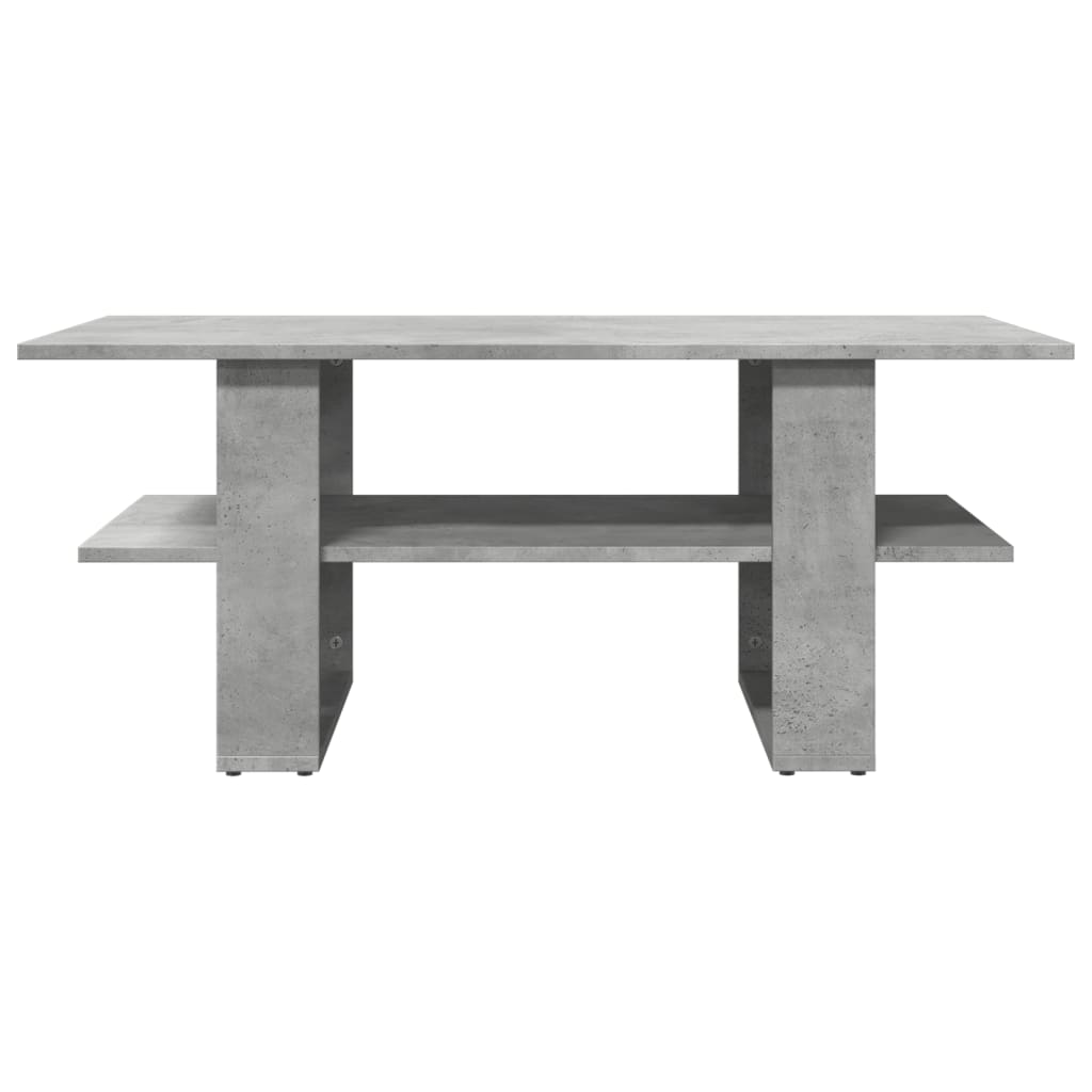 Salongbord betonggrå 102x55x42 cm konstruert tre