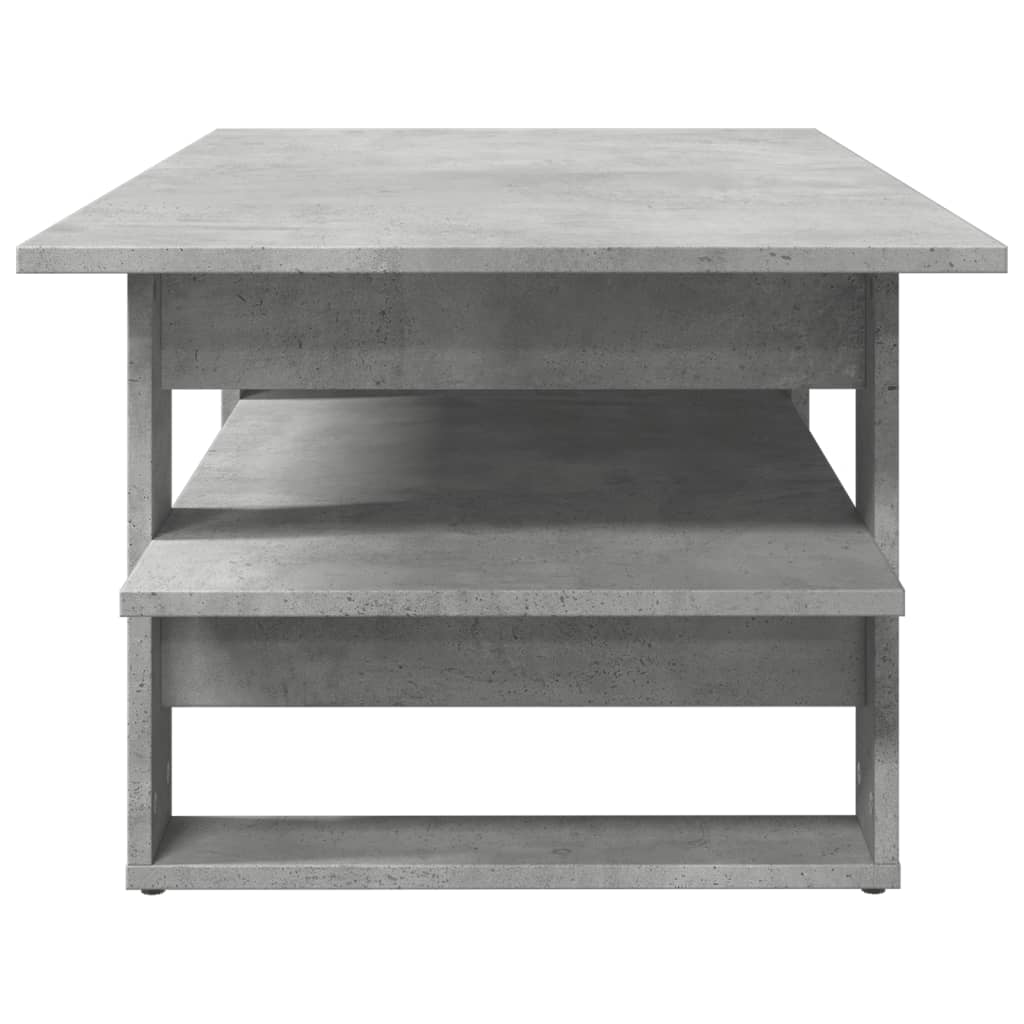 Salongbord betonggrå 102x55x42 cm konstruert tre