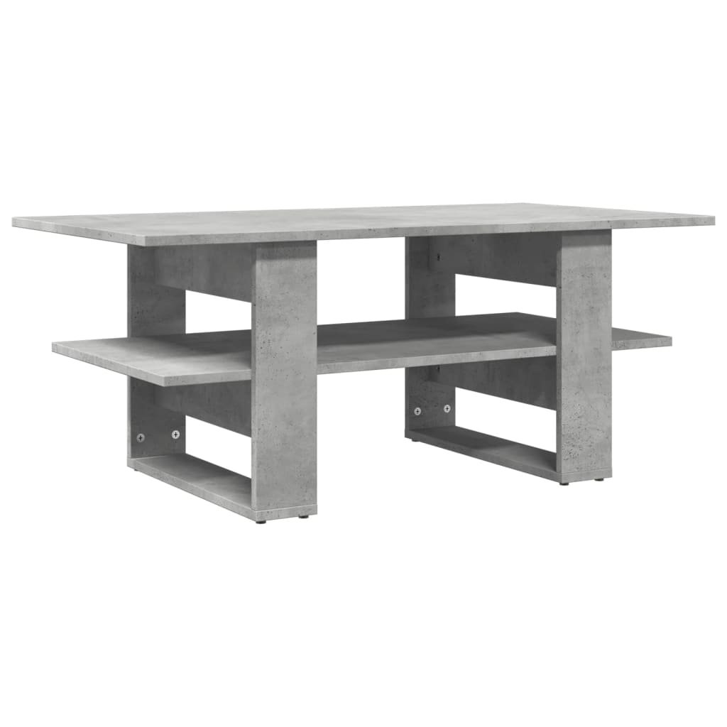 Salongbord betonggrå 102x55x42 cm konstruert tre