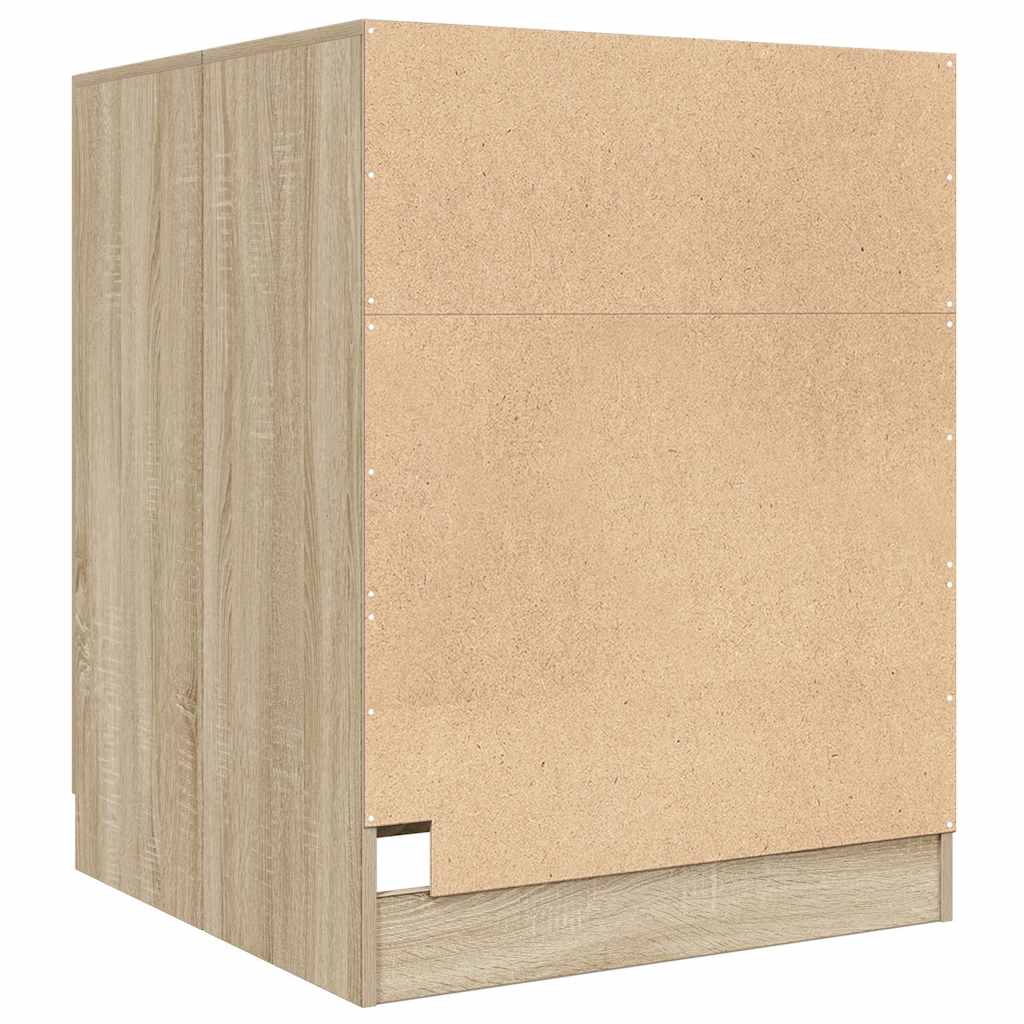 Vaskemaskinskap sonoma eik 70,5x71,5x91,5 cm