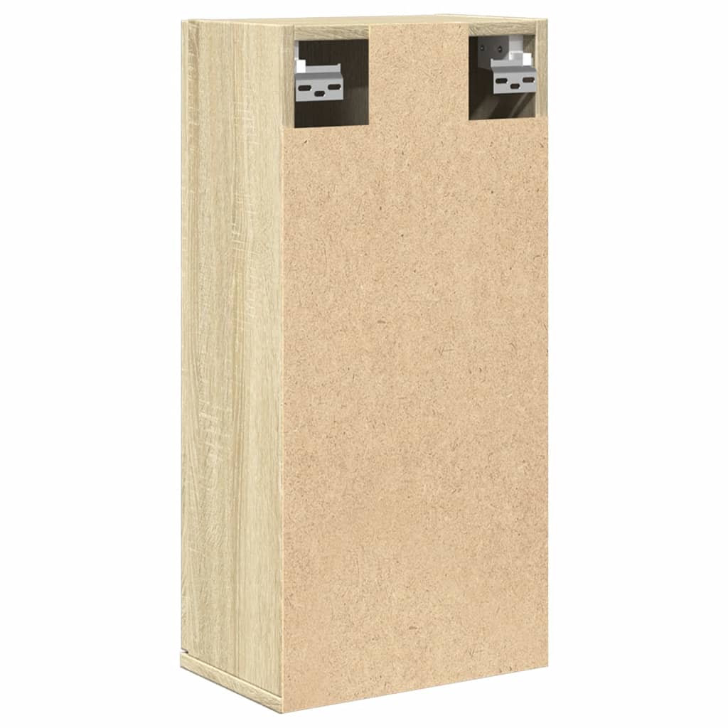 Vegghengt baderomsskap sonoma eik 32x20x67 cm