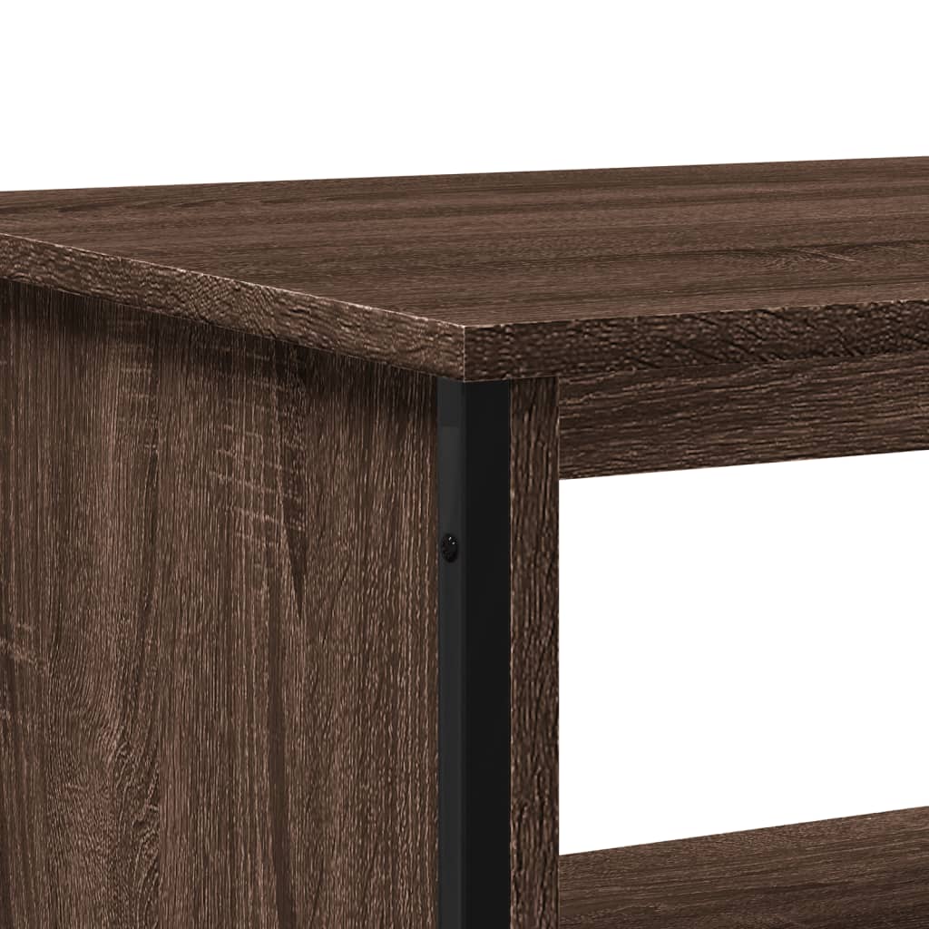 Salongbord brun eik 100x51x40 cm konstruert tre