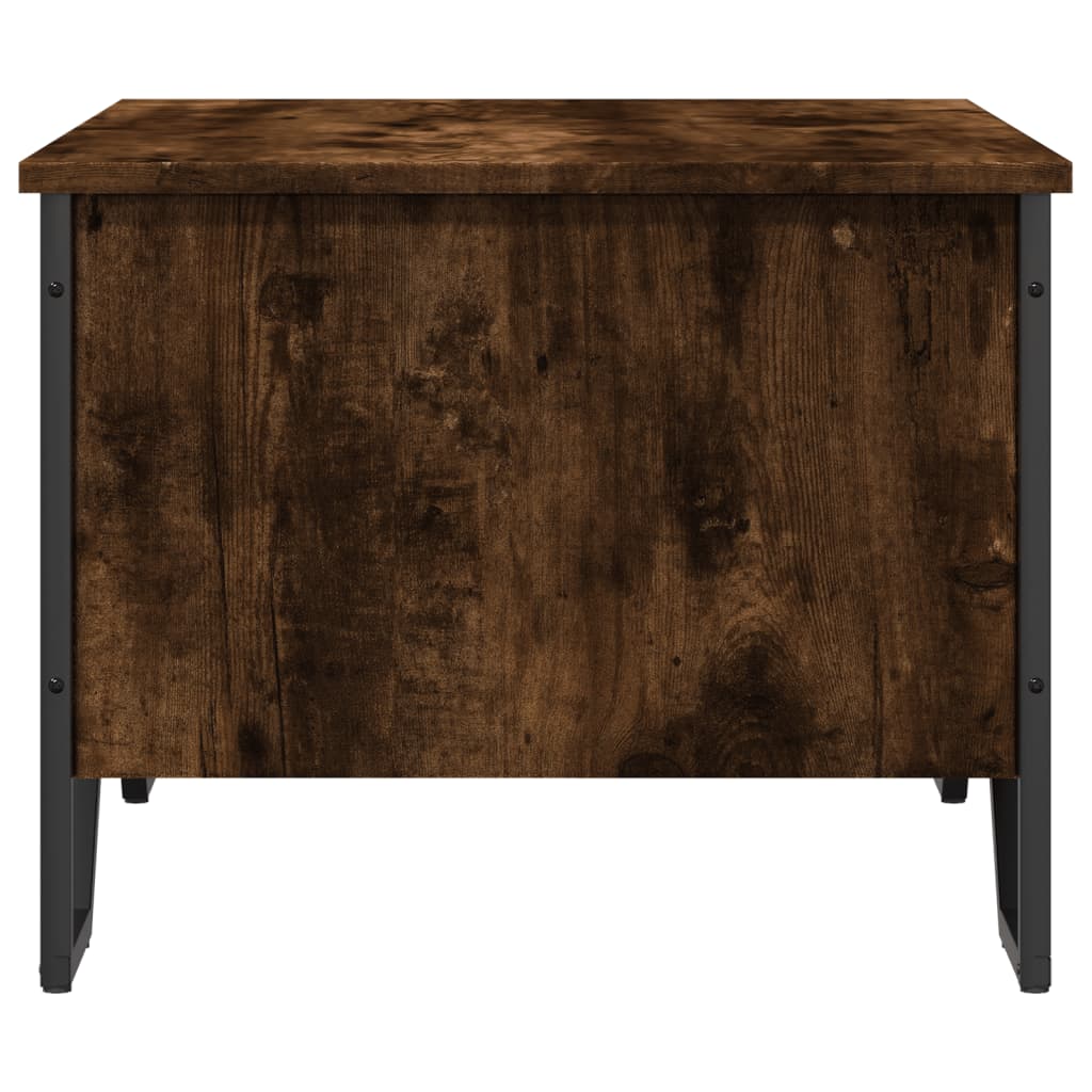 Salongbord røkt eik 75x51x40 cm konstruert tre