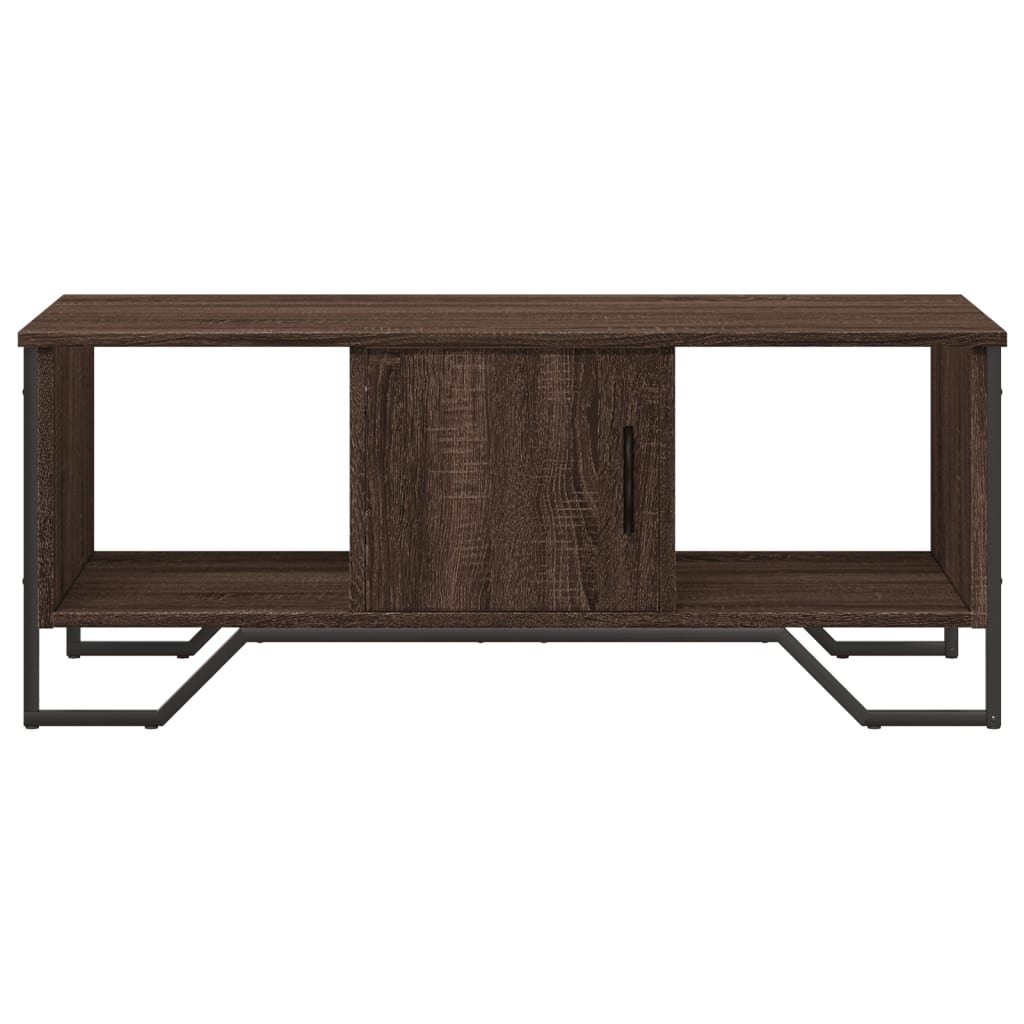 Salongbord brun eik 100x51x40 cm konstruert tre