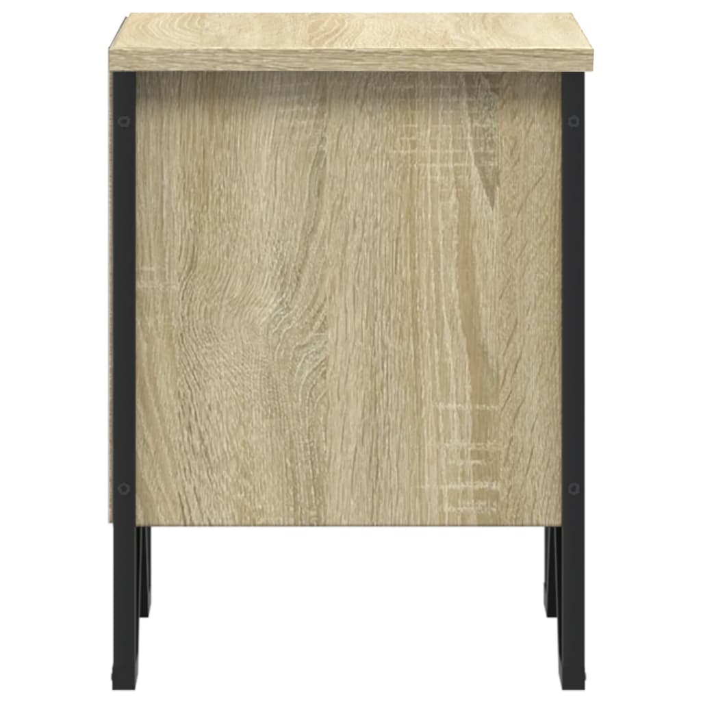 Nattbord sonoma eik 2 stk 40x30x40 cm konstruert tre