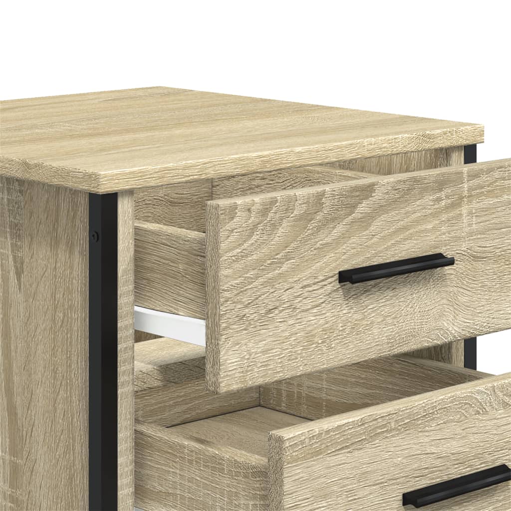 Nattbord 2 stk sonoma eik 40x40x50 cm konstruert tre