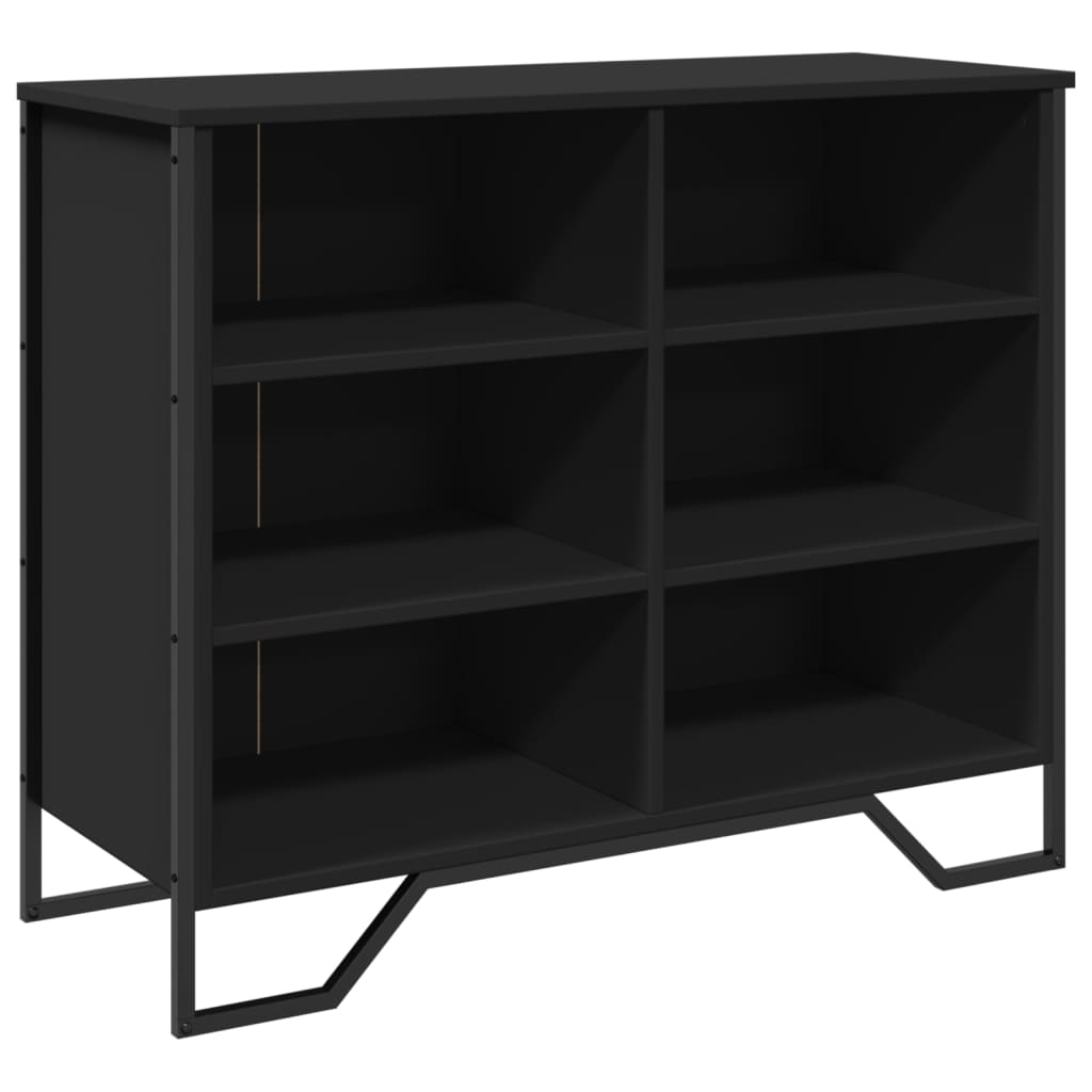 Skjenk svart 91x35,5x74,5 cm konstruert tre