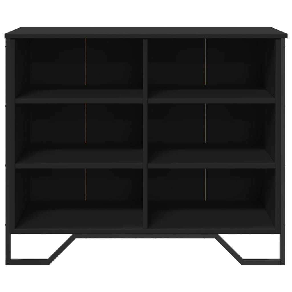 Skjenk svart 91x35,5x74,5 cm konstruert tre