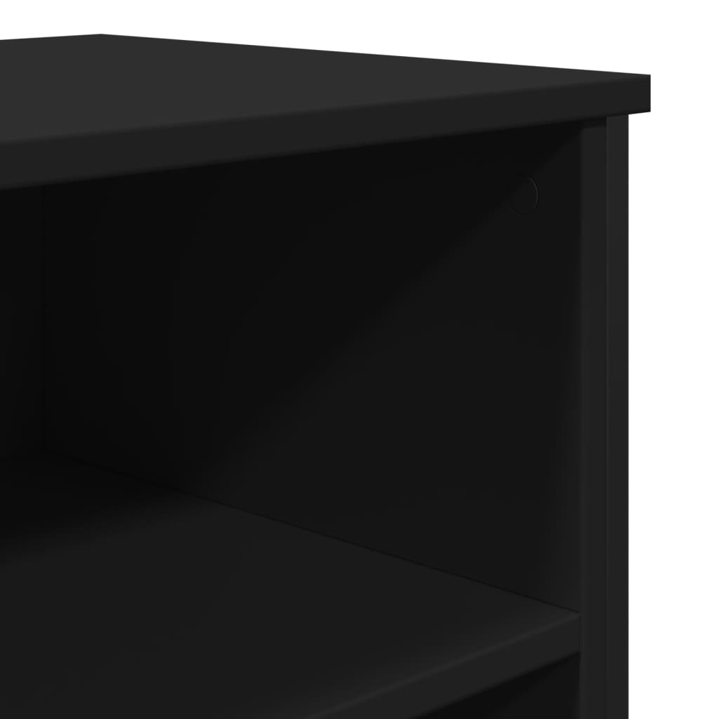 Skjenk svart 91x35,5x74,5 cm konstruert tre