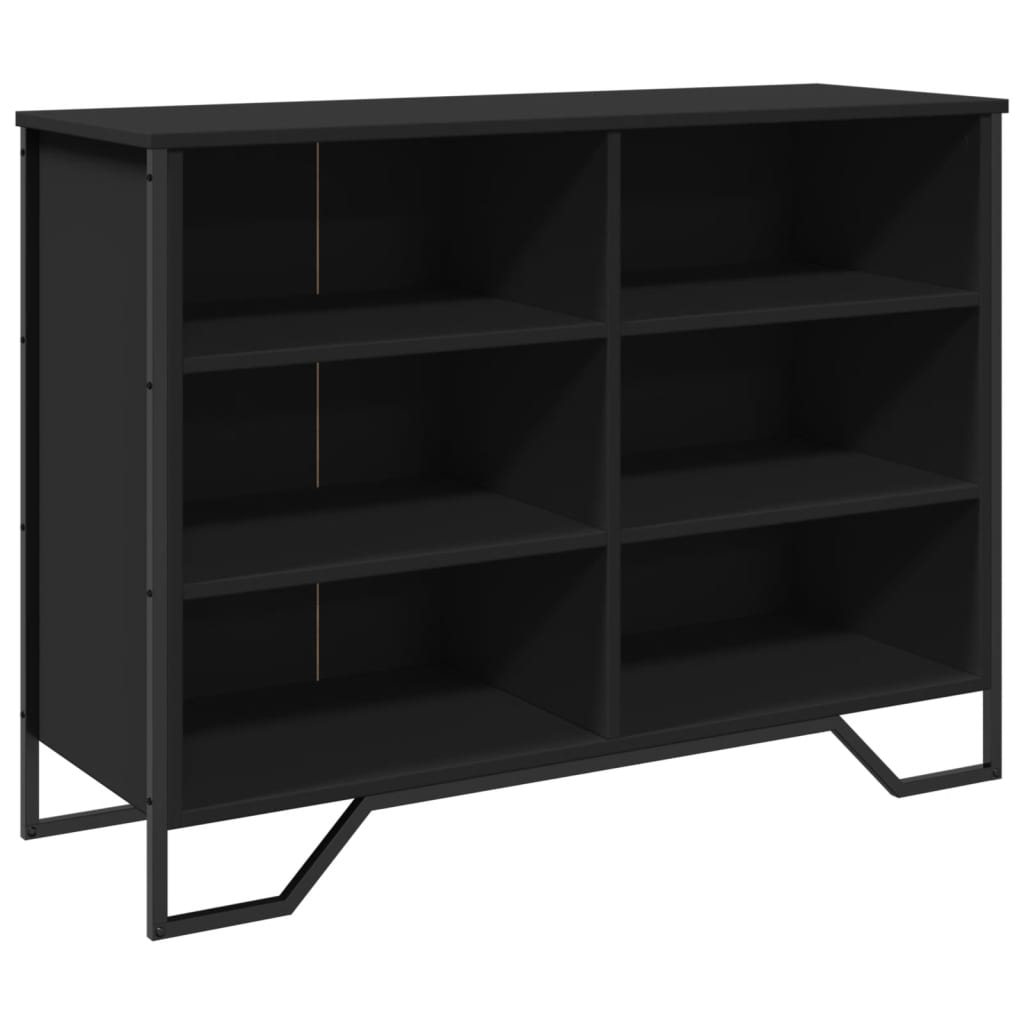 Skjenk svart 101x35,5x74,5 cm konstruert tre