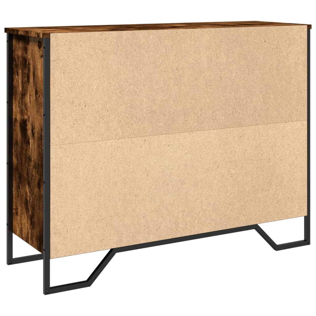 Skjenk røkt eik 97x32,5x74,5 cm konstruert tre