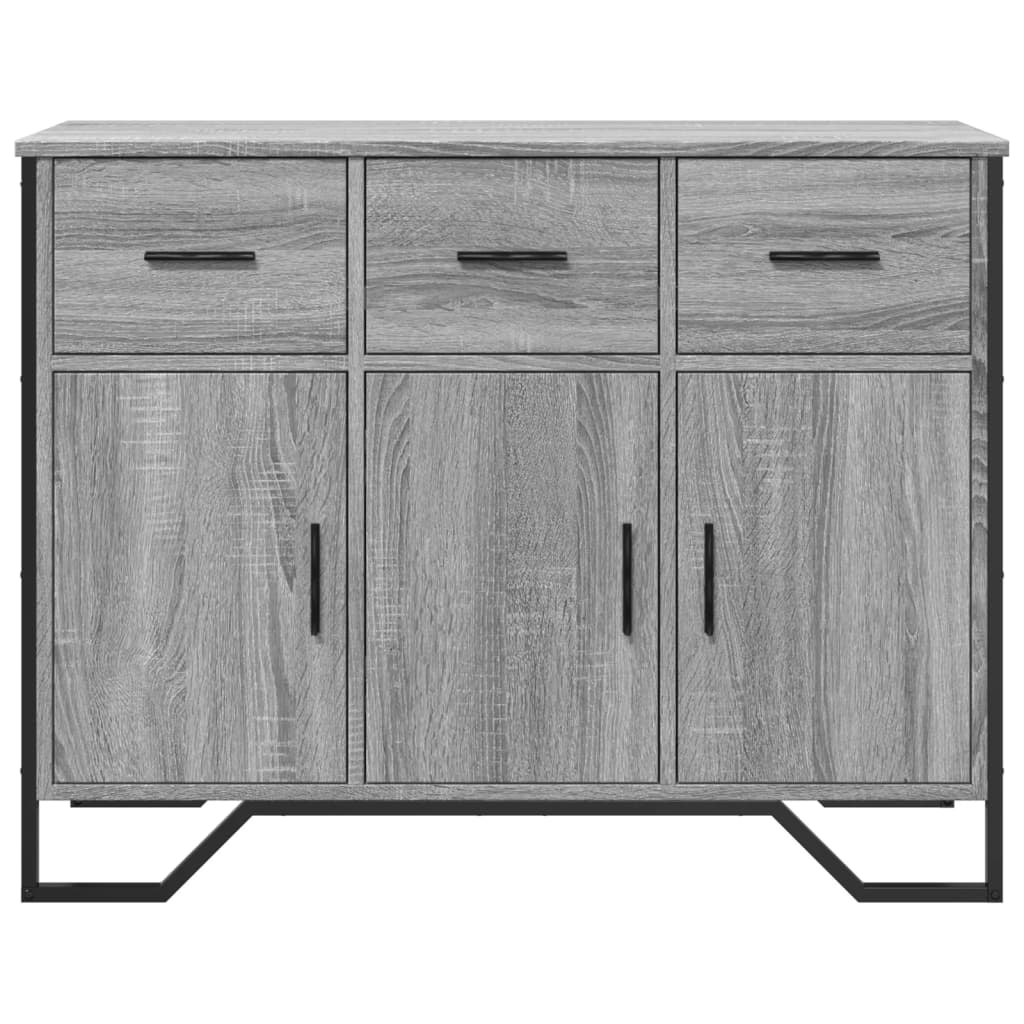 Skjenk grå sonoma 97x32,5x74,5 cm konstruert tre