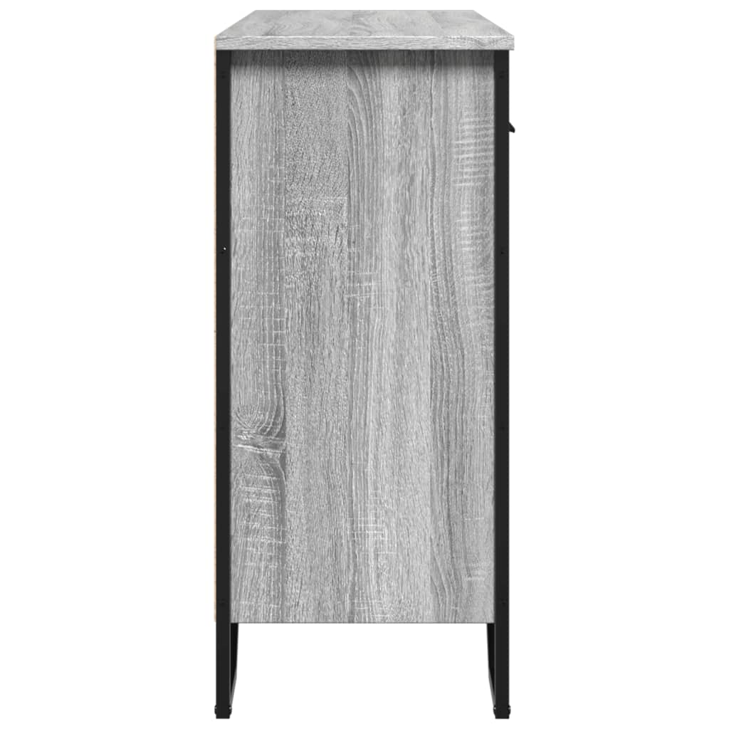 Skjenk grå sonoma 97x32,5x74,5 cm konstruert tre