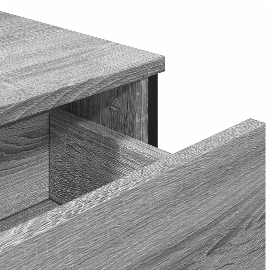 Skjenk grå sonoma 97x32,5x74,5 cm konstruert tre