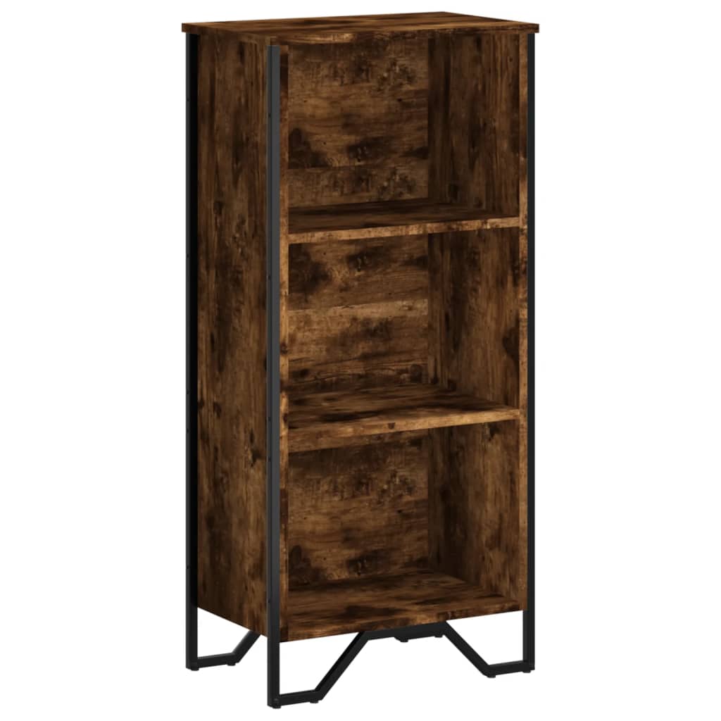 Bokhylle røkt eik 50x31x106 cm konstruert tre