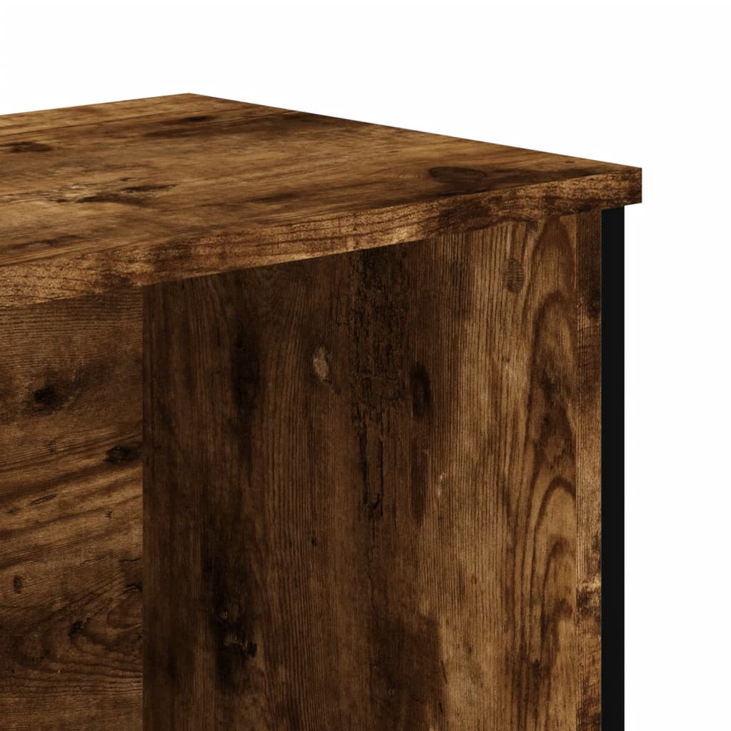 Bokhylle røkt eik 50x31x106 cm konstruert tre