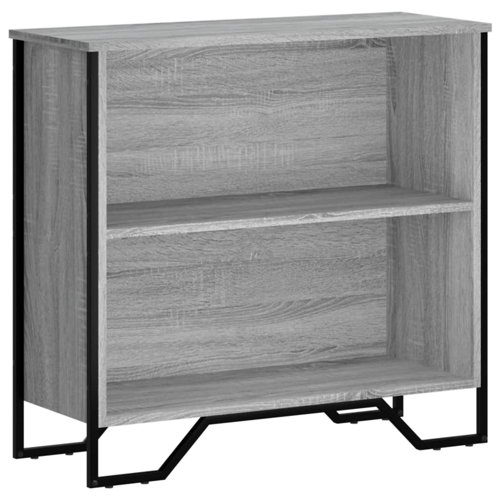 Bokhylle grå sonoma 80x31x74,5 cm konstruert tre