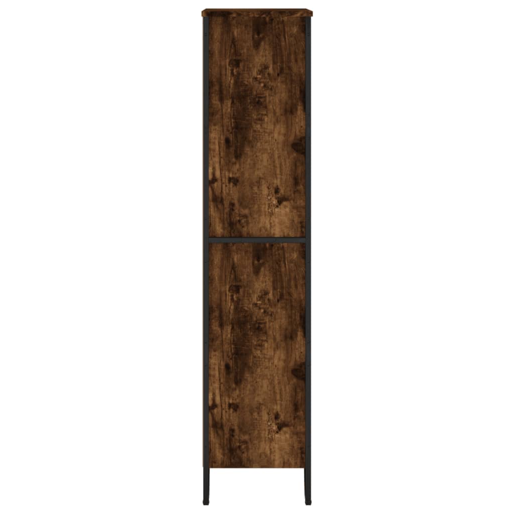 Bokhylle røkt eik 80x31x137,5 cm konstruert tre