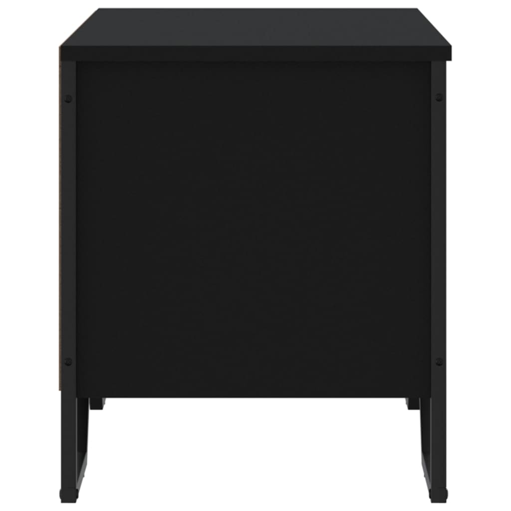Skoskap svart 90x38x45,5 cm konstruert tre