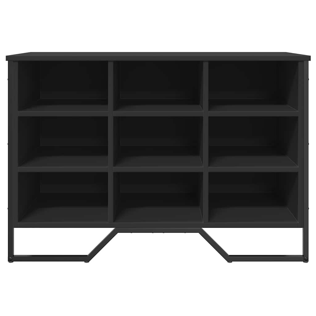 Skohylle svart 90x38x61,5 cm konstruert tre