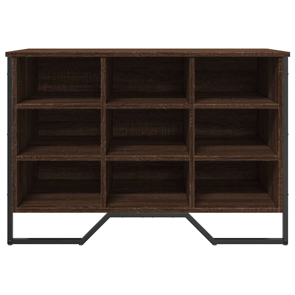 Skohylle brun eik 90x38x61,5 cm konstruert tre