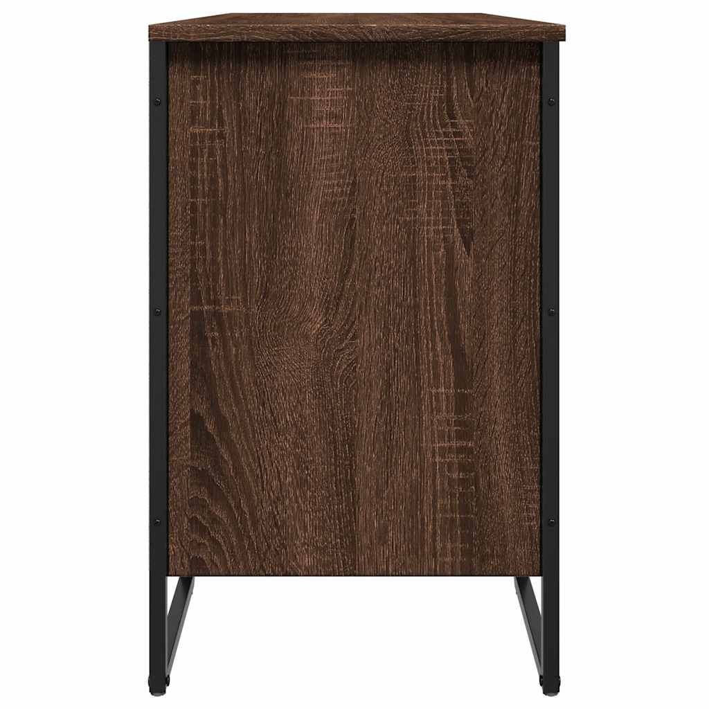 Skohylle brun eik 90x38x61,5 cm konstruert tre