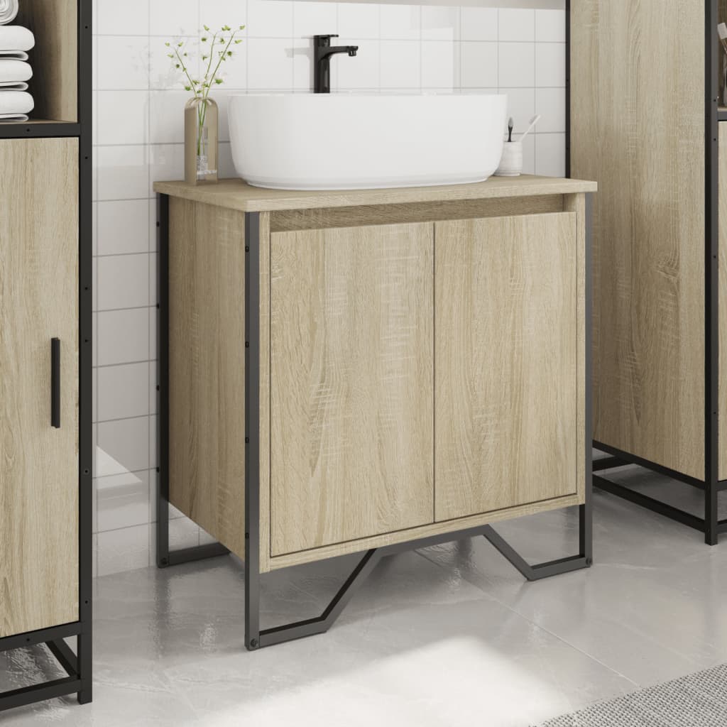 Servantskap sonoma eik 60x35x60 cm konstruert tre