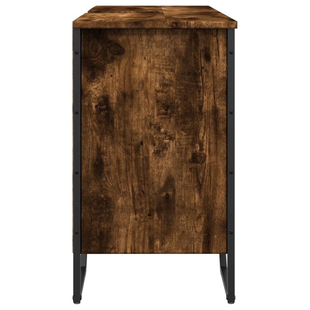 Servantskap røkt eik 91x35x60 cm konstruert tre