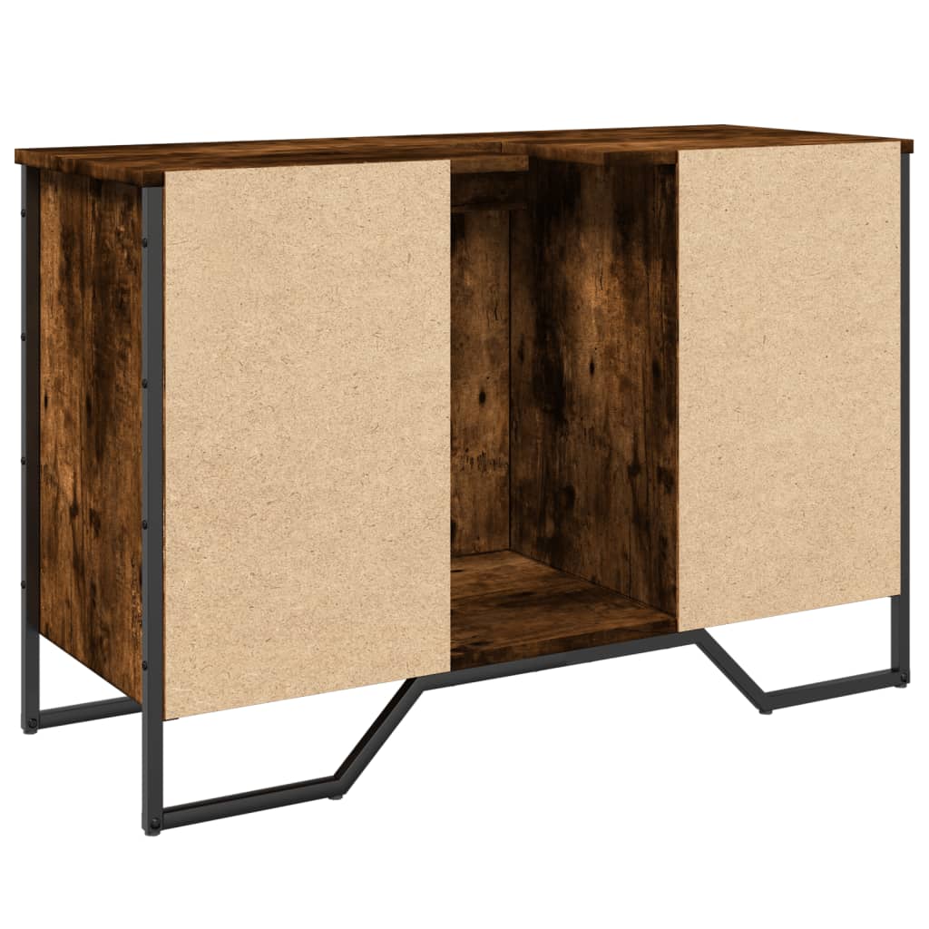 Servantskap røkt eik 91x35x60 cm konstruert tre
